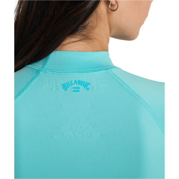 2026 Billabong Womens Tropical Surf Short Sleeve Rash Vest EBJWR03041 - Ocean Eyes